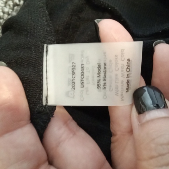 Universal Standard Black Jersey Black Top Slinky Long Sleeve Womens 3Xs - Picture 5 of 10